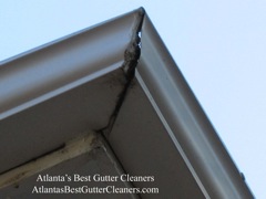 Woodstock's Best Gutter Cleaners can repair gutter problems.