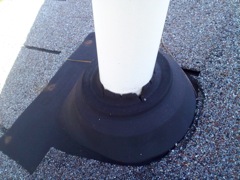 Woodstock's Best Gutter Cleaners' Certainteed Certified roofers can replace your cracked and rotted vent boots.